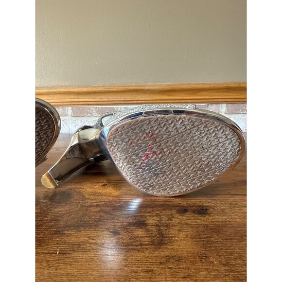 Michael Kors Womens Silver Glitter High Heel Sandals Size 7 - Picture 7 of 16